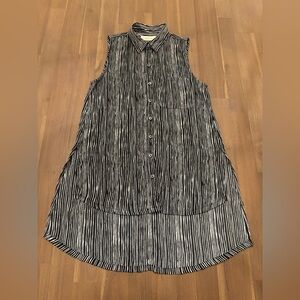 2010s Abercrombie & Fitch Zebra Stripe Button-Up Shirt